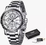 New Sports Chronograph Steel Watch