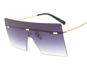 Oversized Luxury Rimless Sunglasses